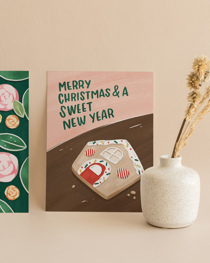 Merry Christmas And A Sweet New Year Card