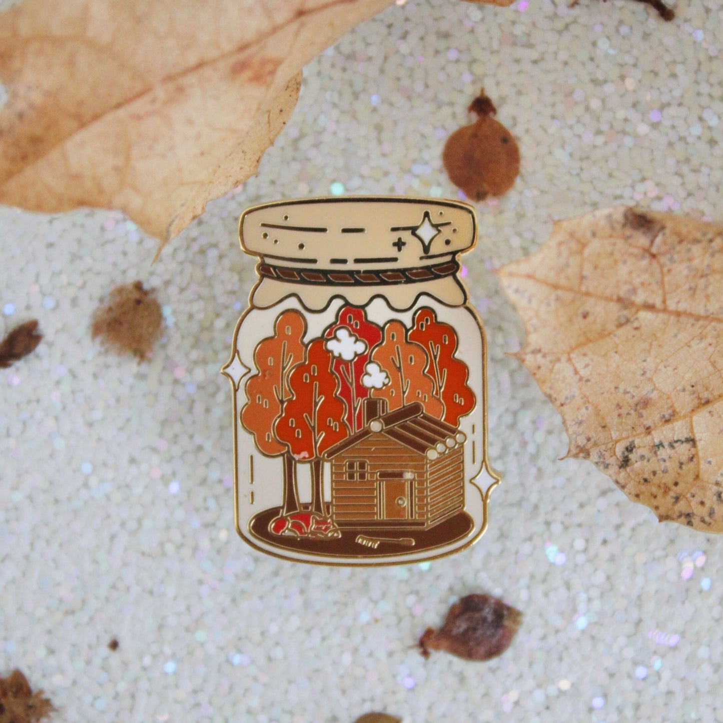 Jar of Autumn Enamel Pin