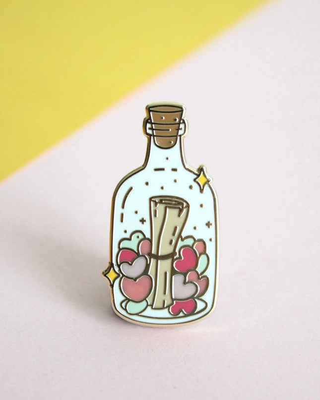 Message in a Bottle Enamel Pin