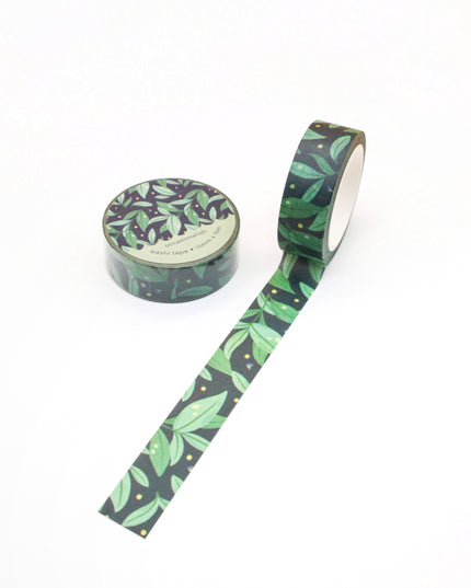 Midnight Leaves Washi Tape