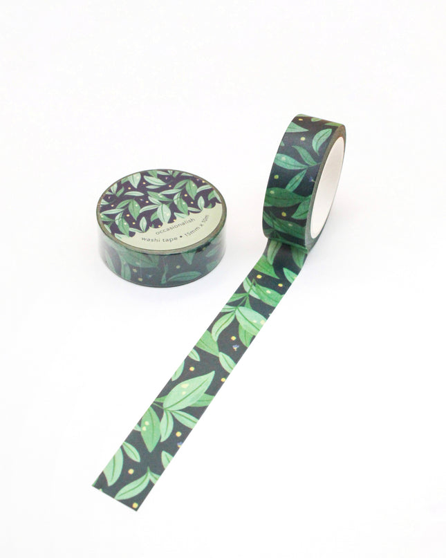 Midnight Leaves Washi Tape