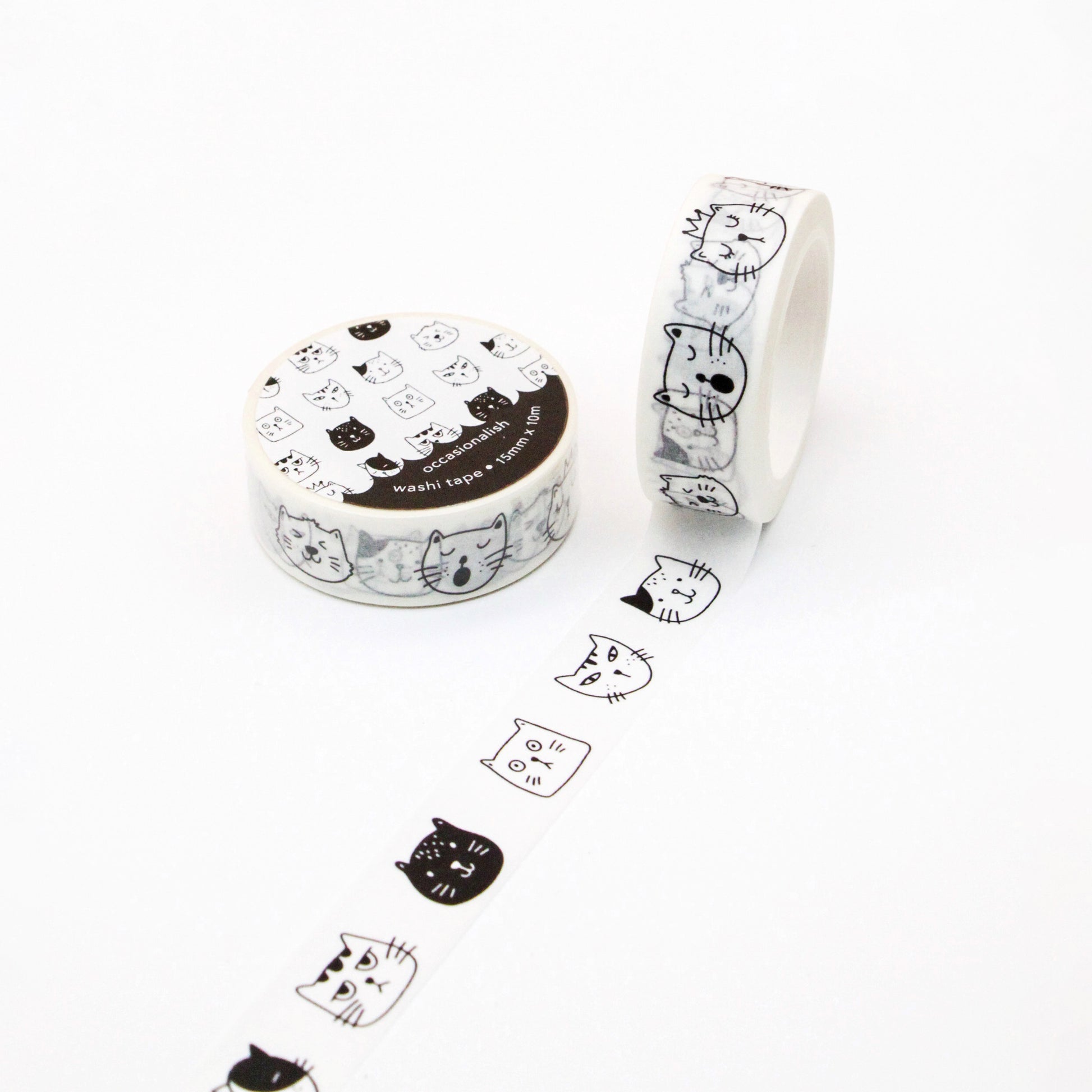 Faces of Meows Washi Tape  Cat Washi Tapes – occasionalish