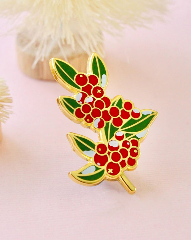 Winterberry Enamel Pin