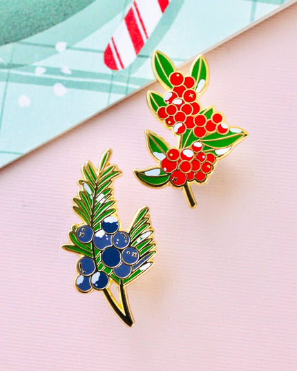 Winterberry Enamel Pin