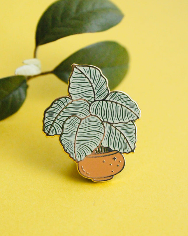 Calathea Orbifolia Enamel Pin