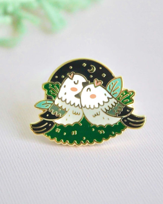 Birds of Feather Enamel Pin