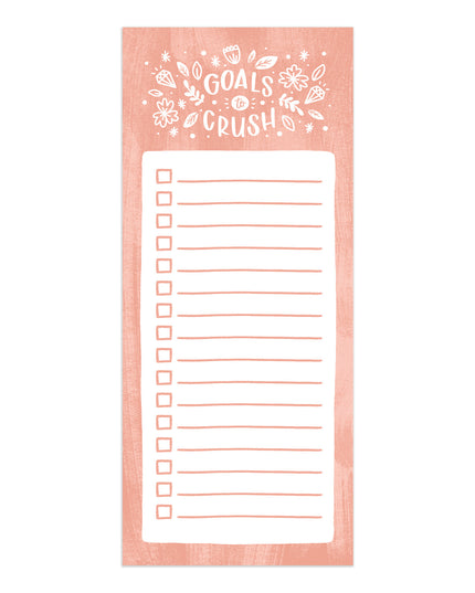 Goals To Crush - Tear-Off Notepad