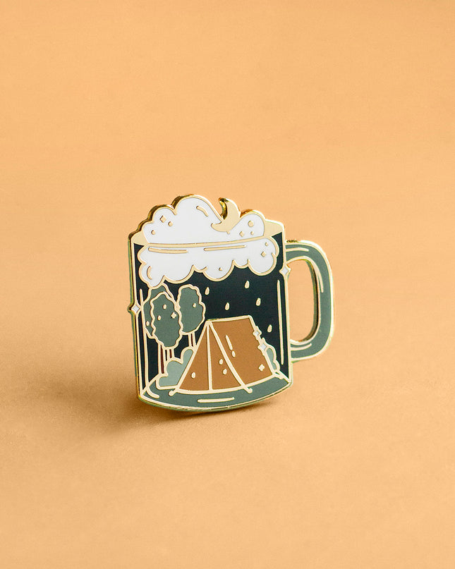 Camping Mug Enamel Pin