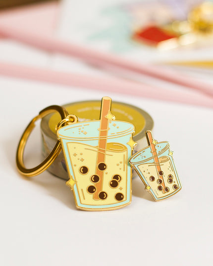 Boba Milk Tea Keychain