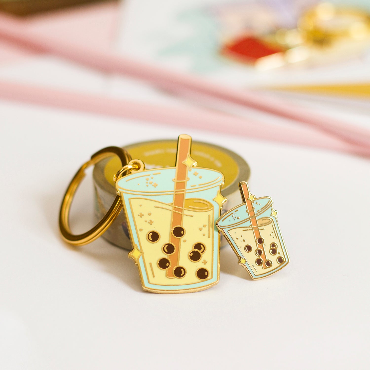 Cute Boba Milk Tea | Bubble Tea Hard Enamel Pin