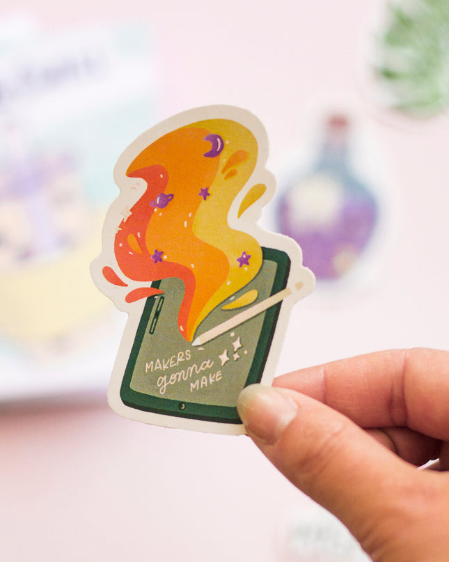 Ipad Creative Uncoated Vinyl Sticker