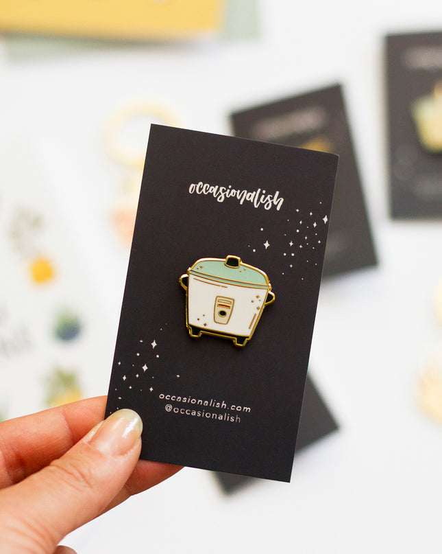 Rice Cooker Enamel Pin