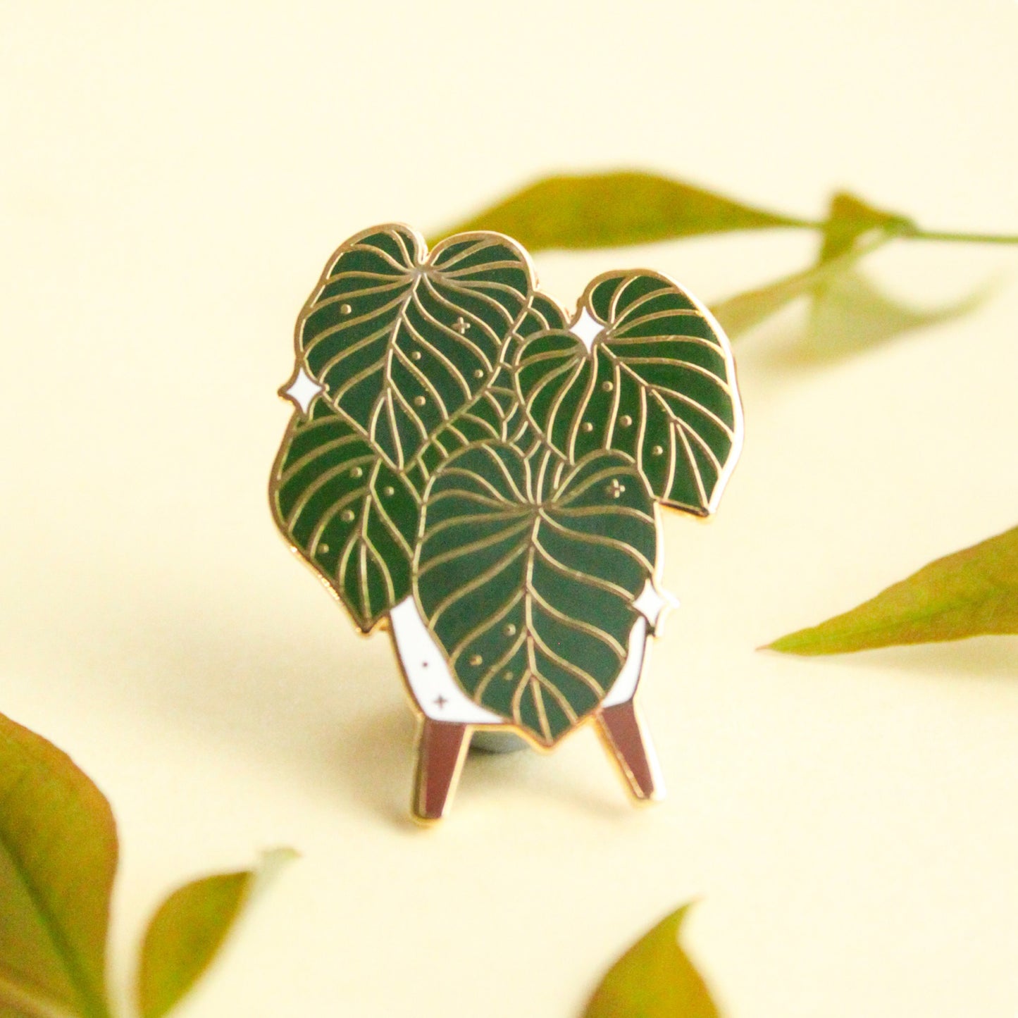 Philodendron Gloriosum Enamel Pin