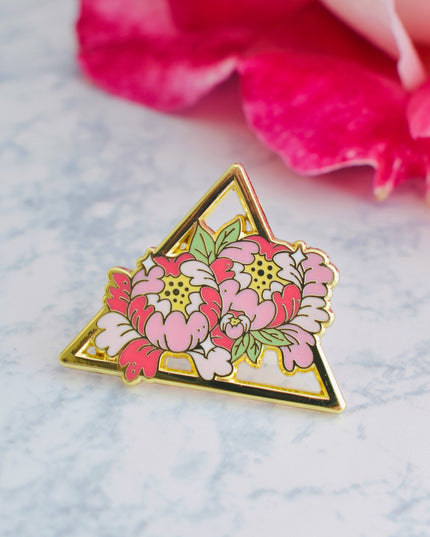 Peony Enamel Pin