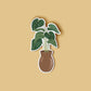 Philodendron Gloriosum Gloss Vinyl Sticker