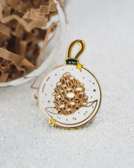 Pinecone Bauble Enamel Pin