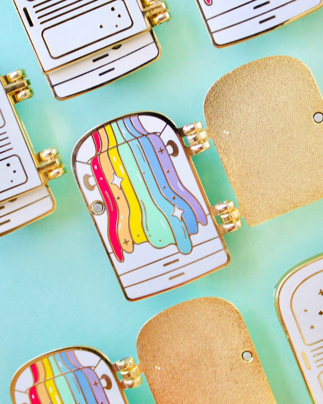 Rainbow Closet Enamel Pin