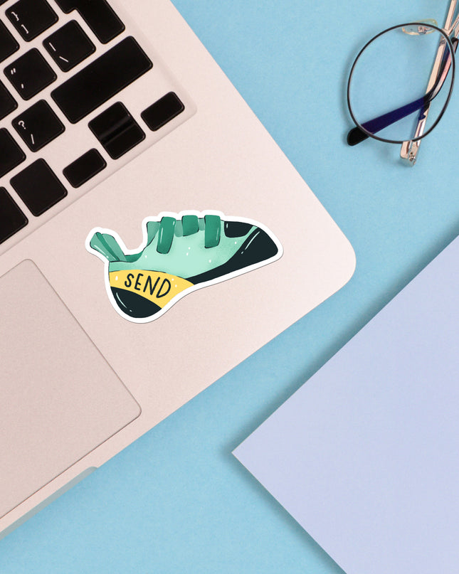 Climbing Shoe Matte Vinyl Sticker