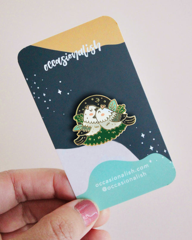 Birds of Feather Enamel Pin