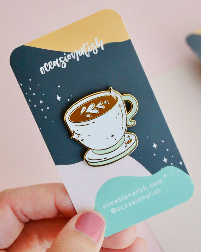 Latte of Love Enamel Pin