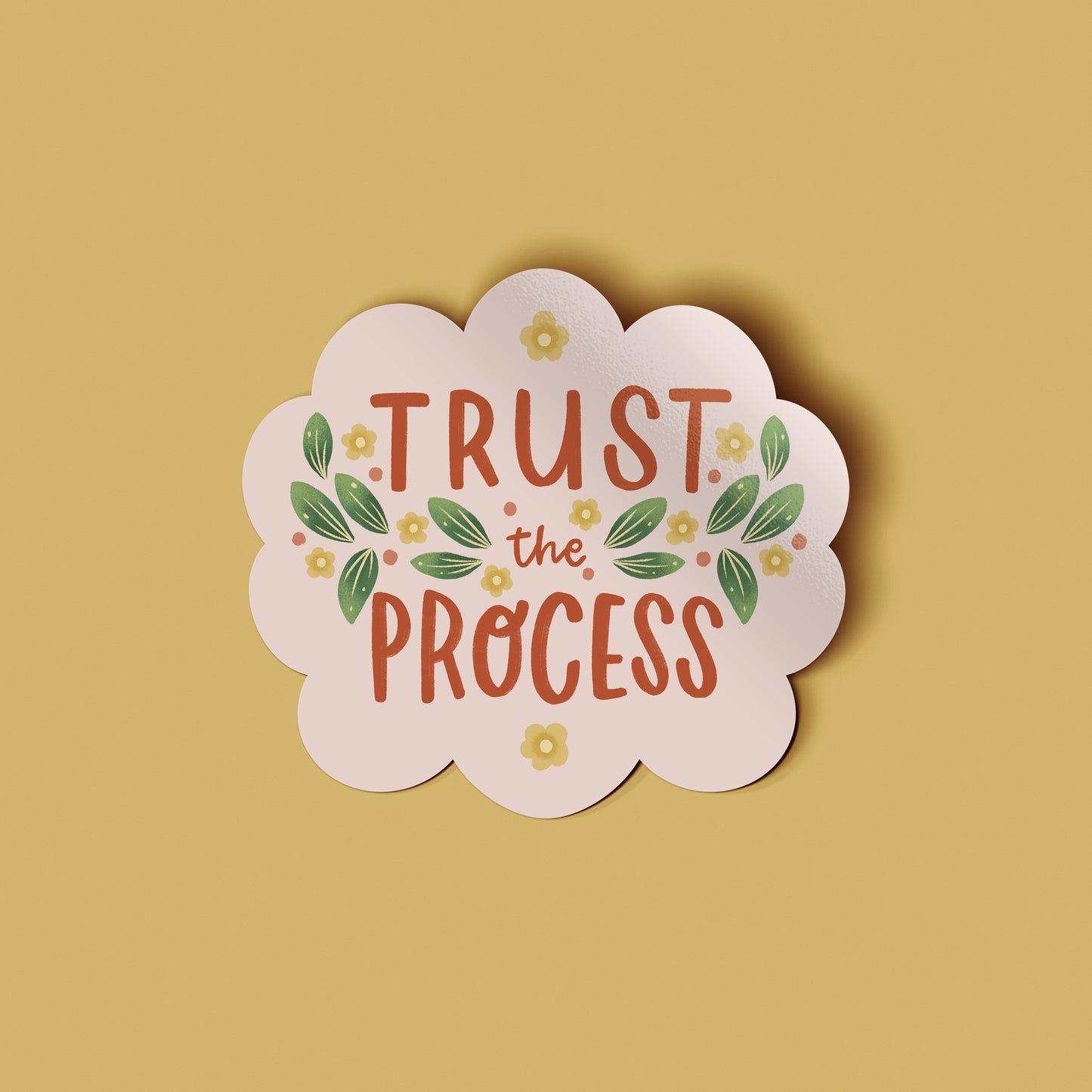 Trust the process Sticker for Sale by CarolunaDesigns