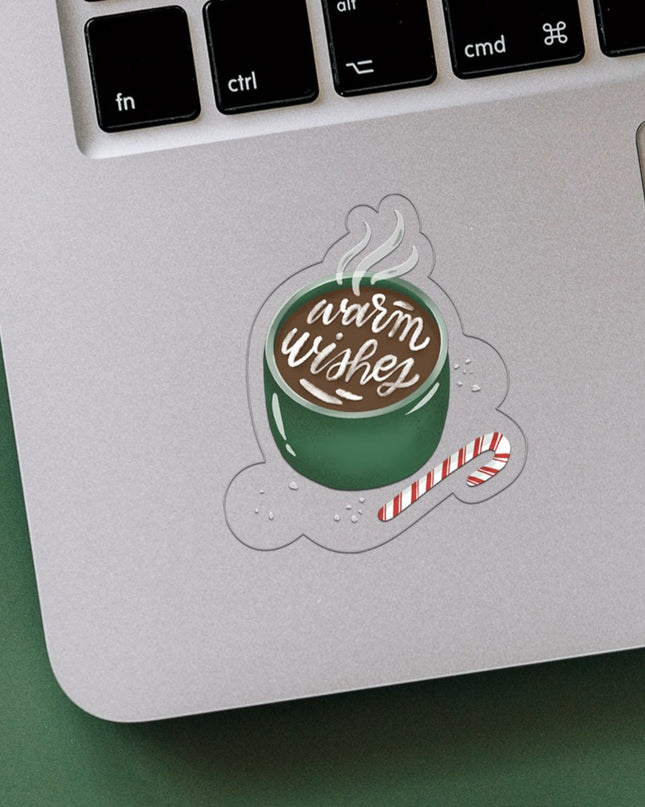 Warm Wishes Clear Sticker