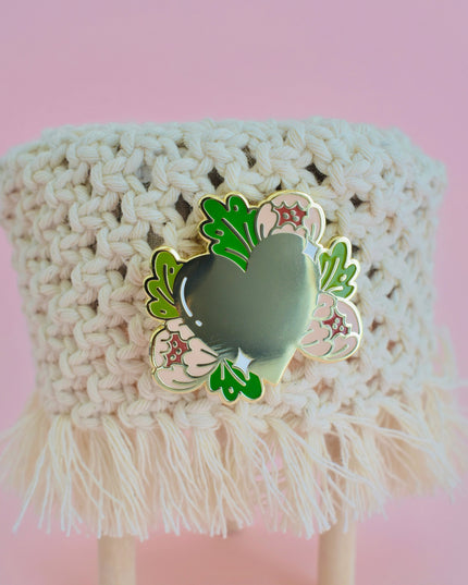Blooming Heart Enamel Pin
