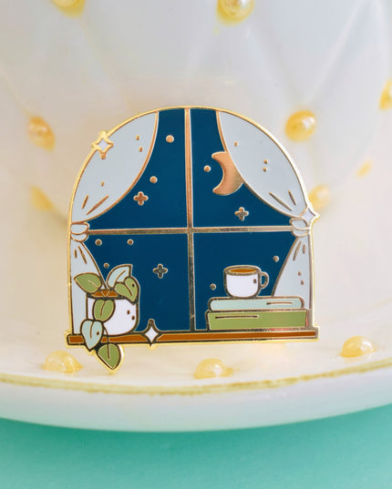 Cozy Nights Enamel Pin