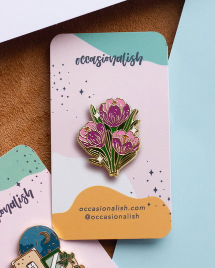 Crocus Enamel Pin