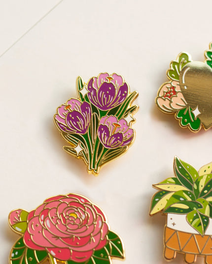 Crocus Enamel Pin