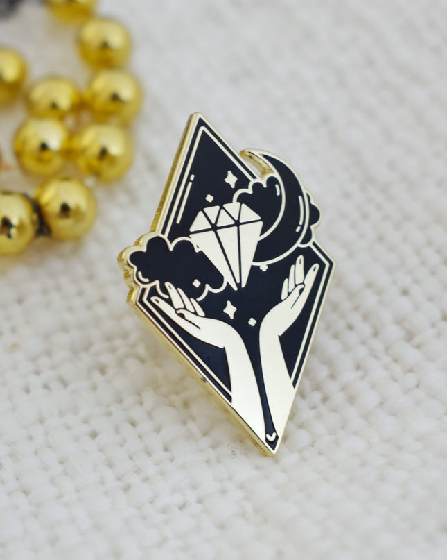 Diamond Hands Enamel Pin