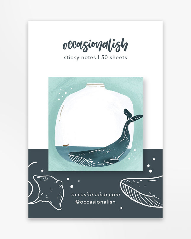 Sticky note | Sea Creature: Whale