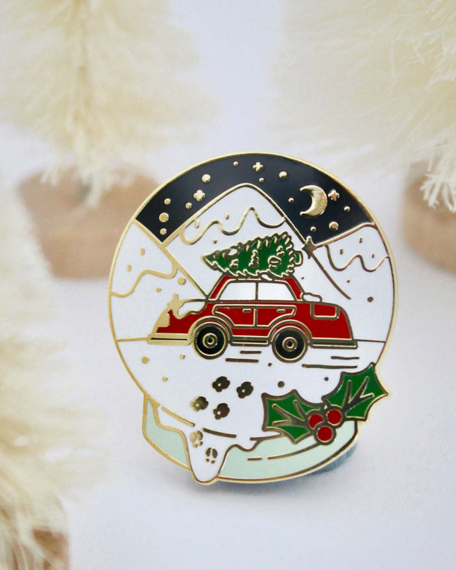 Snow Globe Enamel Pin