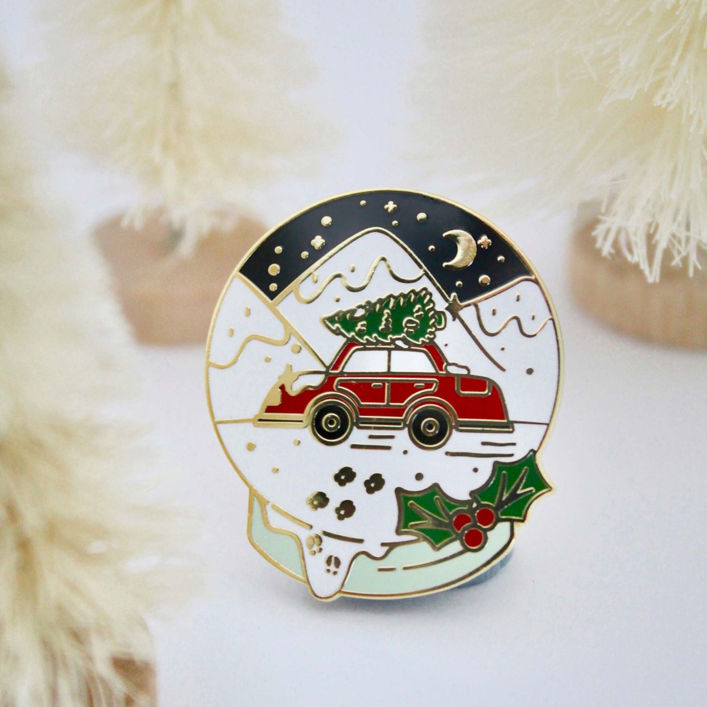 Snow Globe Enamel Pin