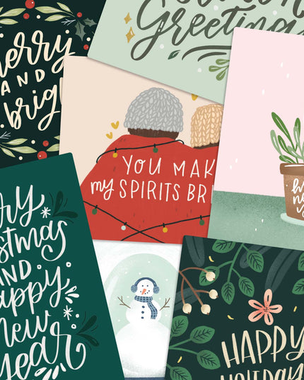Set of 8 holiday cards