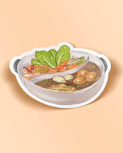 Hot Pot Matte Vinyl Sticker