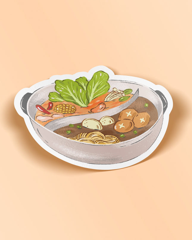 Hot Pot Matte Vinyl Sticker
