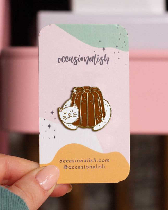 Canele Cat Enamel Pin