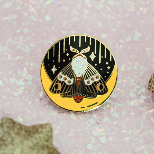 Moonlit Moth Enamel Pin