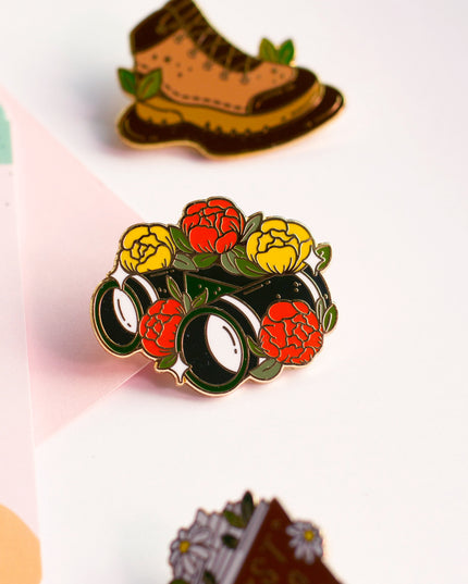 Binoculars Enamel Pin