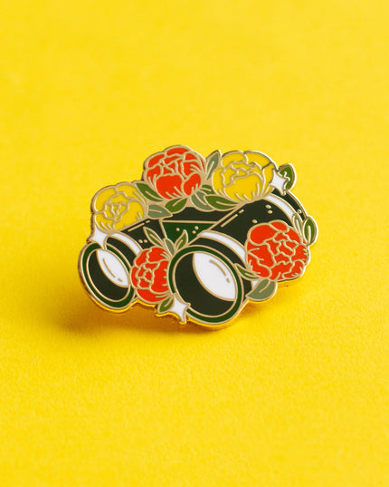 Binoculars Enamel Pin