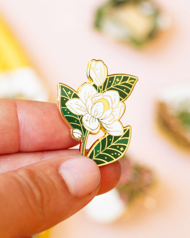 Southern Magnolia Enamel Pin
