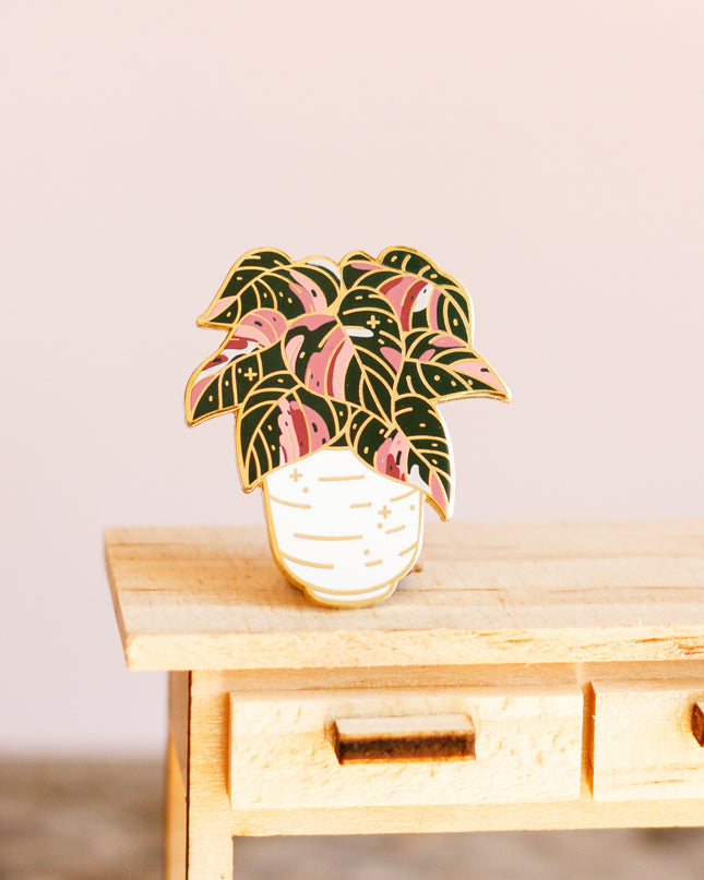 Pink Princess Philodendron Enamel Pin