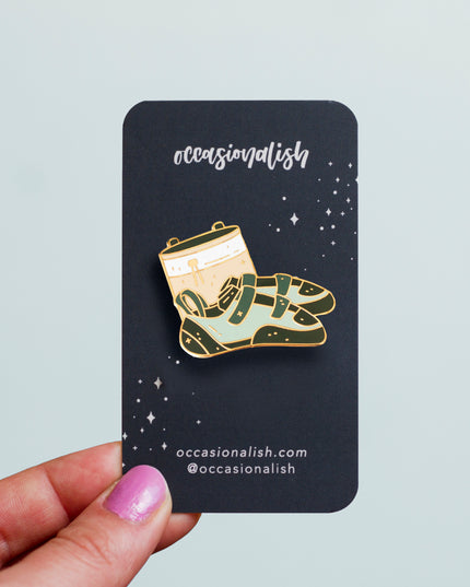 Climbing Shoes Enamel Pin