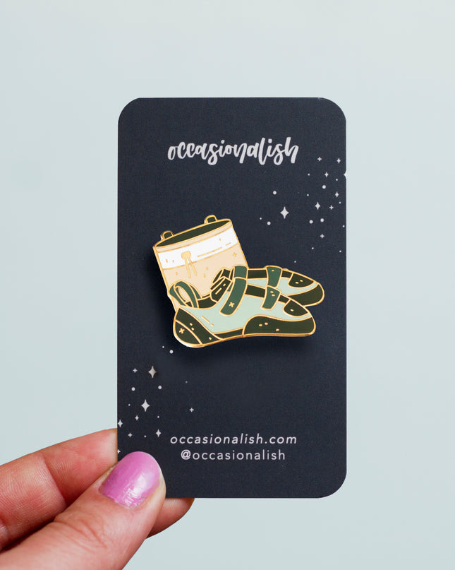 Climbing Shoes Enamel Pin