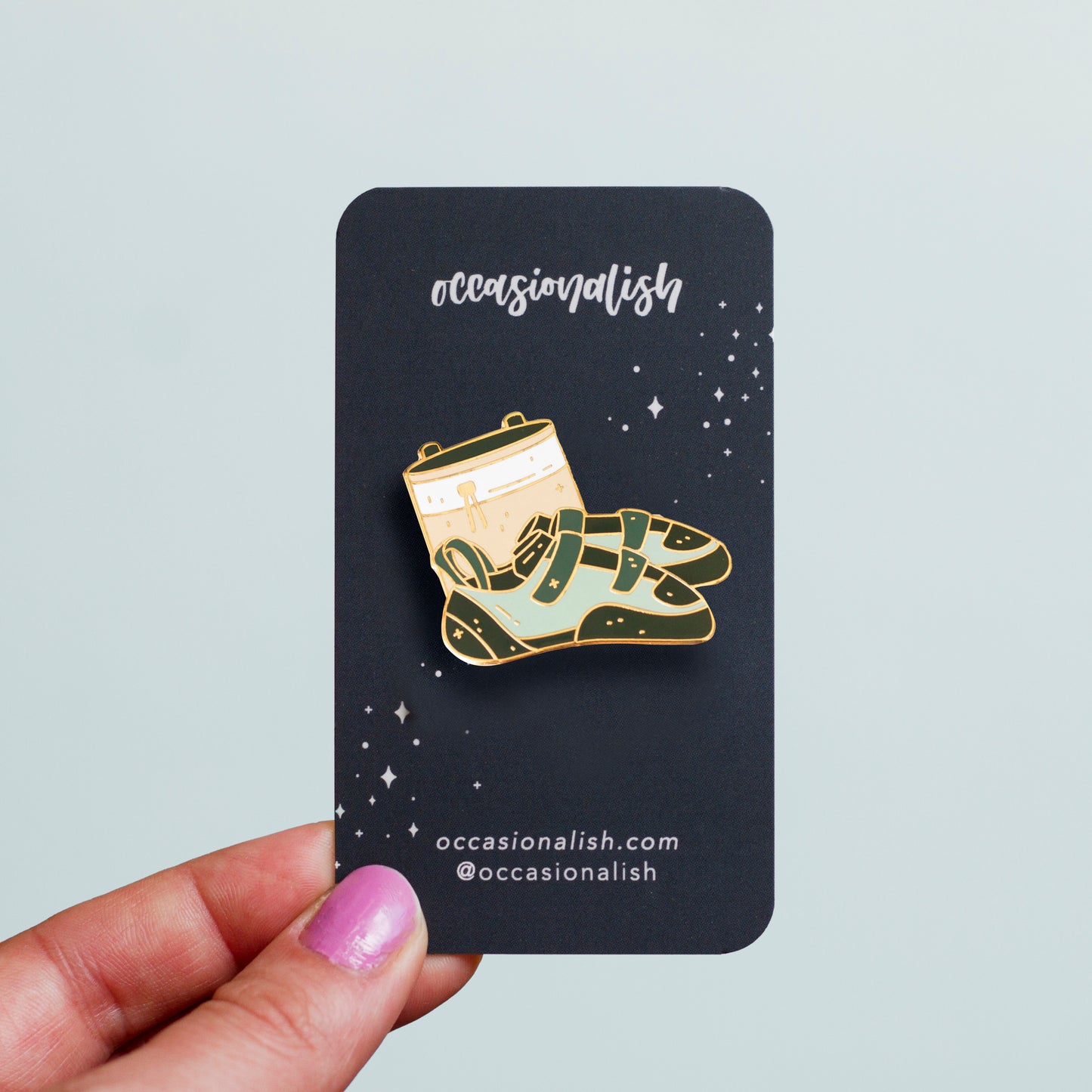 Climbing Shoes Enamel Pin