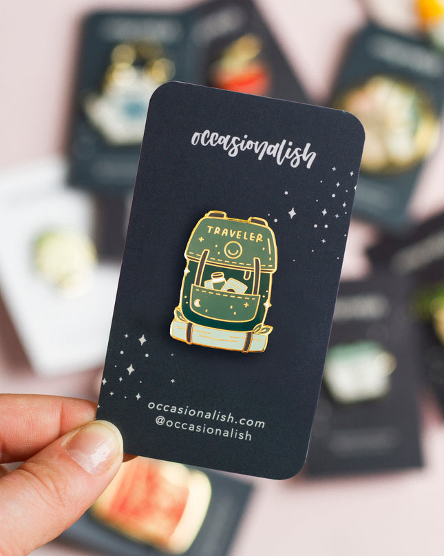 Traveler's Backpack Enamel Pin