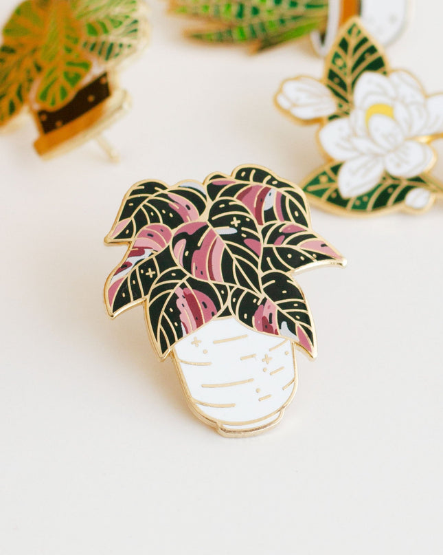 Pink Princess Philodendron Enamel Pin