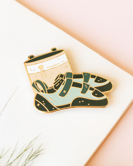 Climbing Shoes Enamel Pin