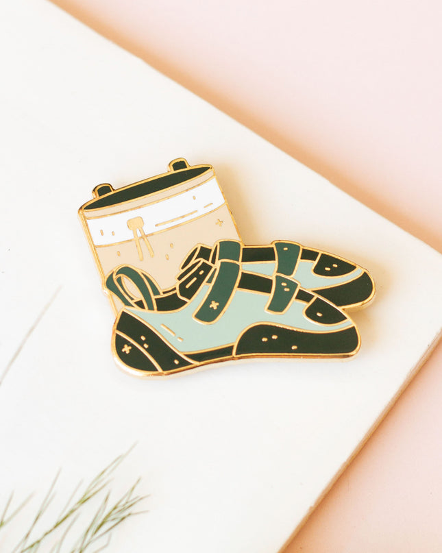 Climbing Shoes Enamel Pin